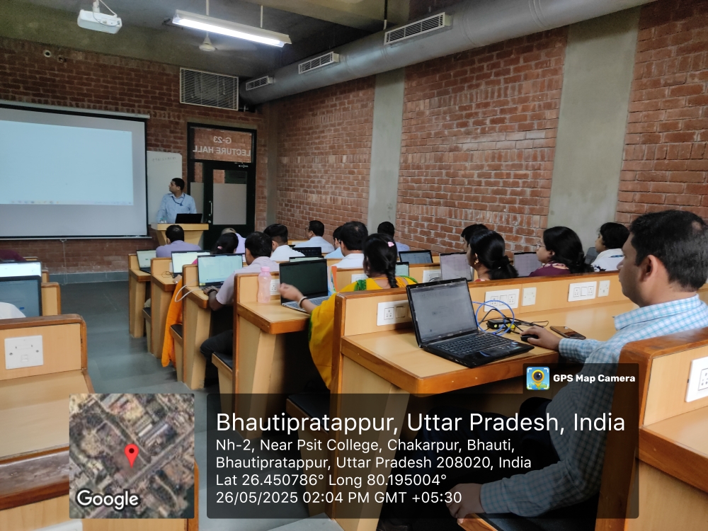 In a significant stride toward enhancing data literacy and analytical proficiency among educators, PSIT College of Higher Education, Kanpur organized a Faculty Development Programme (FDP) on Data Analysis using Power BI from May 26th to 30th,,2025. The programme attracted a vast group of faculty members, reflecting the growing importance of data-driven decision-making in academic and administrative spheres.The FDP was designed to provide hands-on training in Microsoft Power BI, one of the most powerful tools for business intelligence and data visualization. The sessions covered key aspects such as data importing, cleaning, transformation, DAX (Data Analysis Expressions), interactive dashboards, and real-time reporting. Participants were also introduced to industry case studies to understand the practical applications of data analytics in education, research, and management.